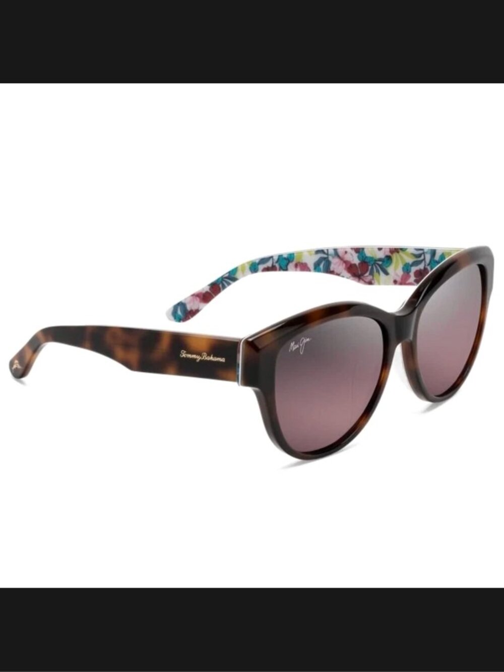 Maui Jim Malama Exclusive Sunglasses MJ 536-97C Tortoise Rose Lens Italy